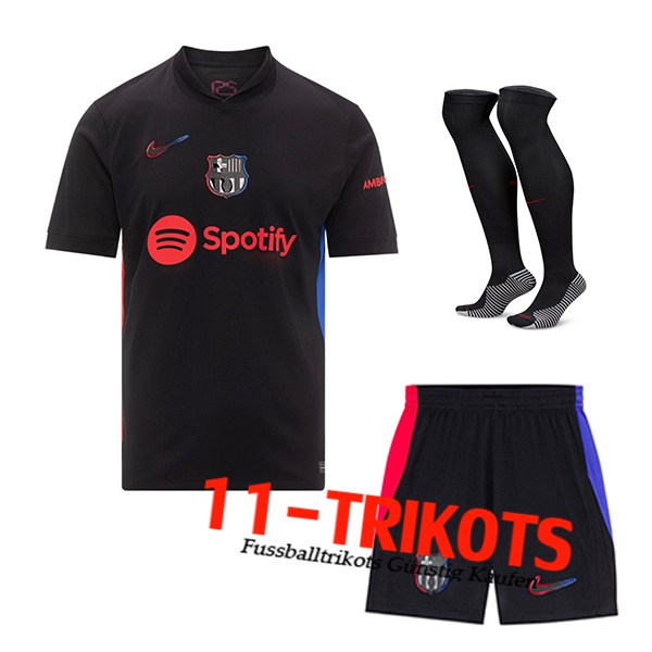 FC Barcellona Auswärtstrikot (Short + Socken) 2024/2025