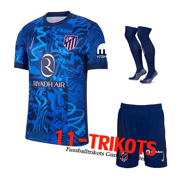 Atletico Madrid Third Trikot Trikot (Short + Socken) 2024/2025