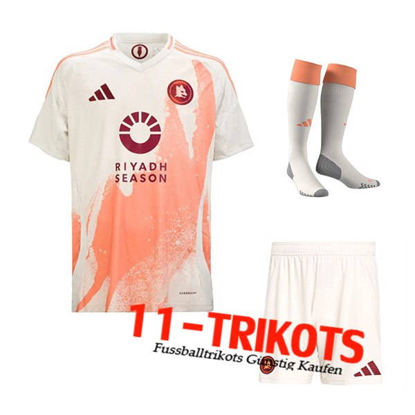 AS Rom Auswärtstrikot (Short + Socken) 2024/2025