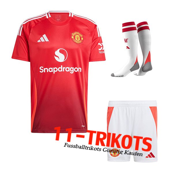 Manchester United Heimtrikot (Short + Socken) 2024/2025