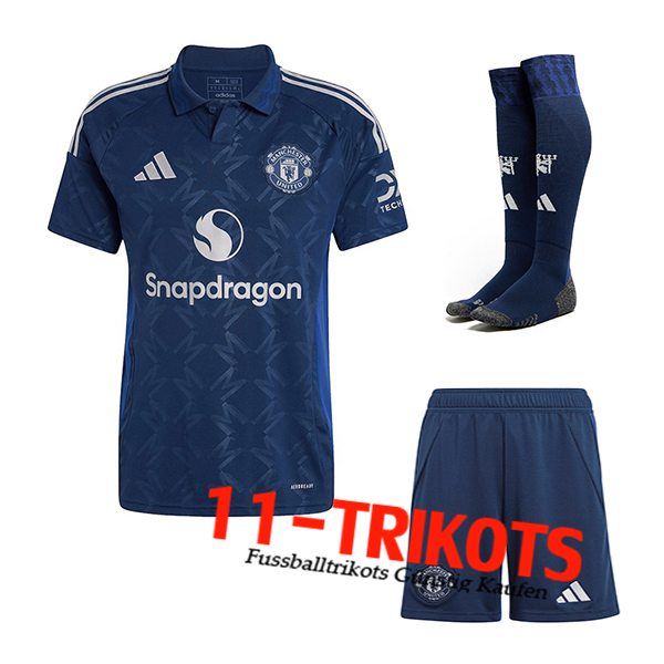 Manchester United Auswärtstrikot (Short + Socken) 2024/2025