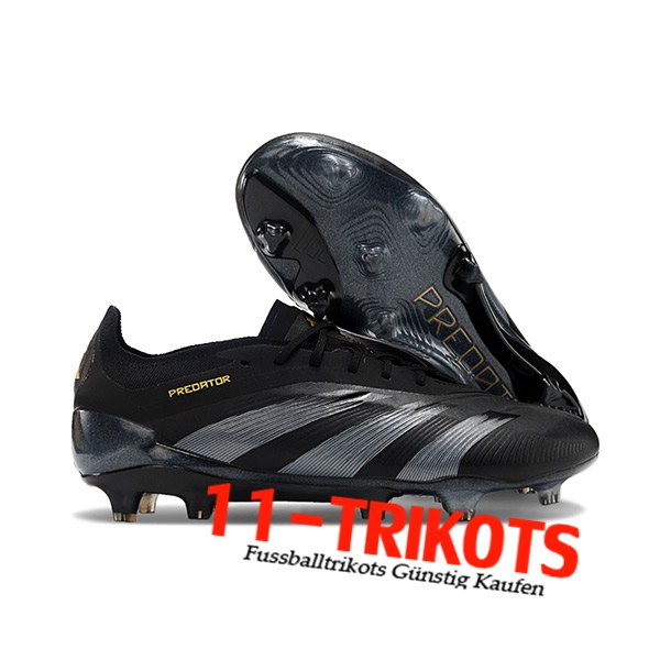 Adidas Fussballschuhe Predator Elite FG Schwarz/Grau -04