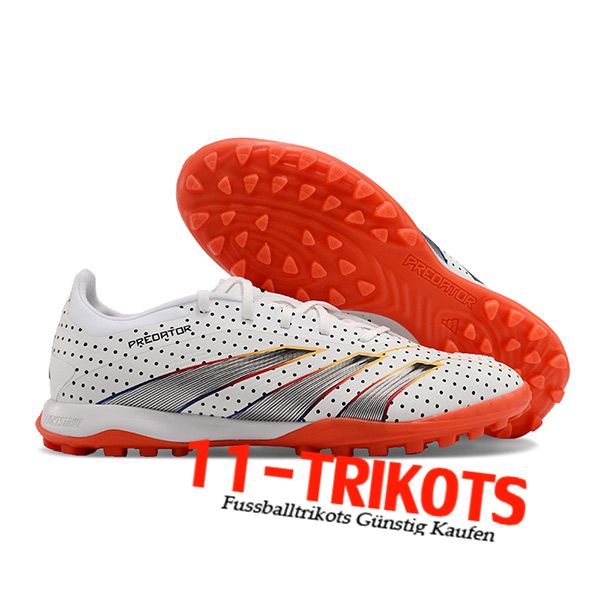 Adidas Fussballschuhe PREDATOR 24 ELITE TF BOOTS Weiß/Grau/Orange