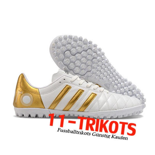 Adidas Fussballschuhe X GHOSTED.4 TF Weiß/Gelb