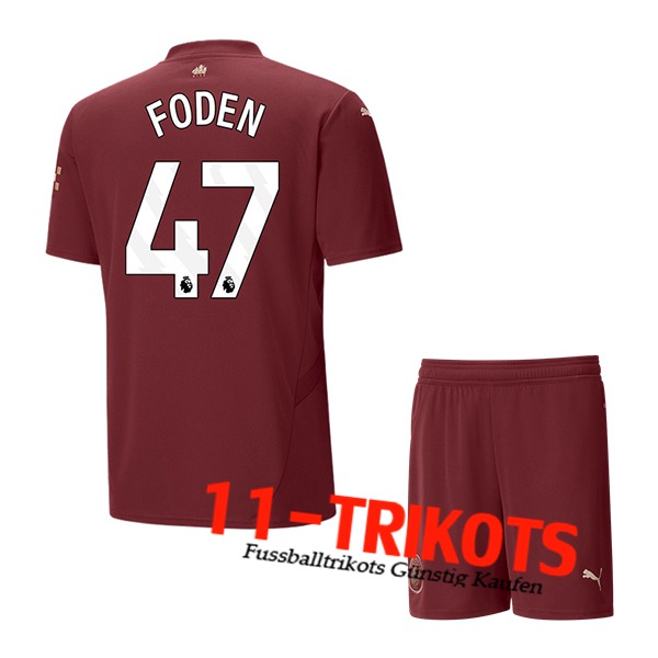 Manchester City (FODEN #47) Kinder 2024/2025 Third Trikot