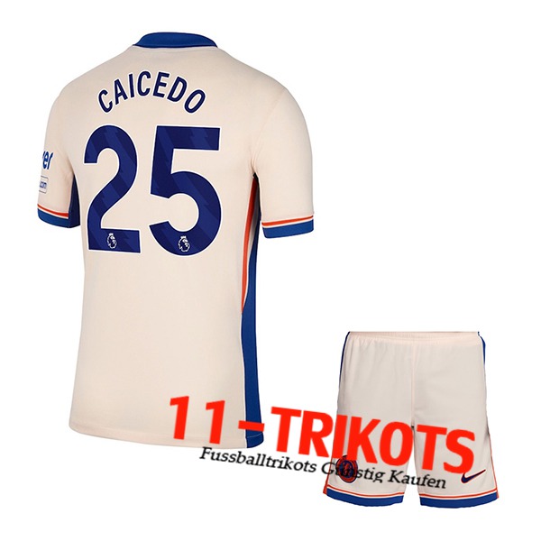 Chelsea (CAICEDO #25) Kinder 2024/2025 Auswärtstrikot