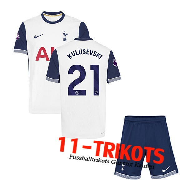 Tottenham Hotspur (KULUSEVSKI #21) Kinder 2024/2025 Heimtrikot