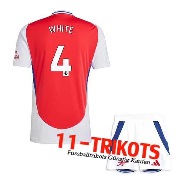 Arsenal (WHITE #4) Kinder 2024/2025 Heimtrikot