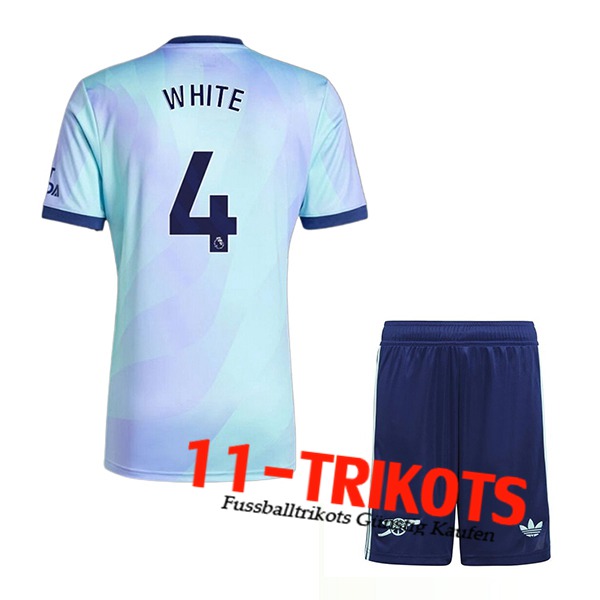 Arsenal (WHITE #4) Kinder 2024/2025 Third Trikot