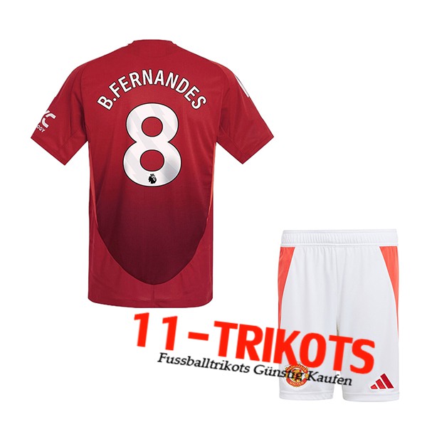 Manchester United (B.FERNANDES #8) Kinder 2024/2025 Heimtrikot