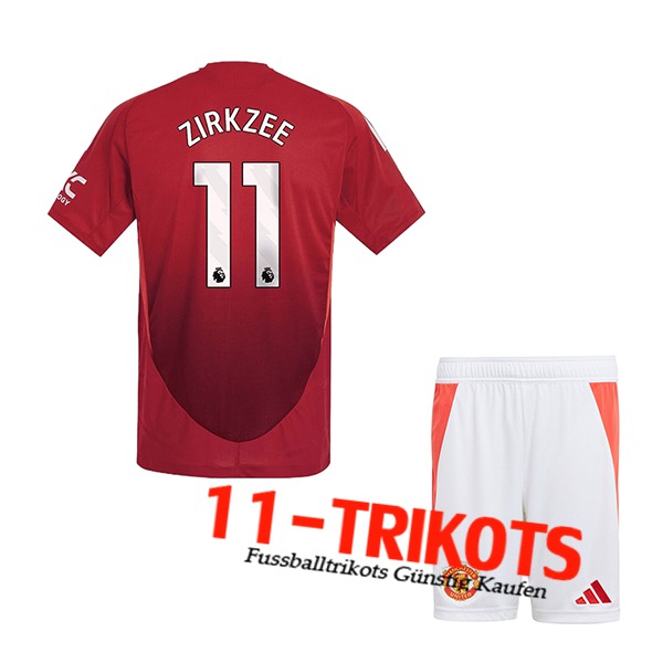 Manchester United (ZIRKZEE #11) Kinder 2024/2025 Heimtrikot