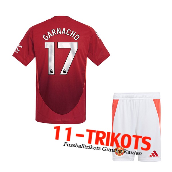 Manchester United (GARNACHO #17) Kinder 2024/2025 Heimtrikot