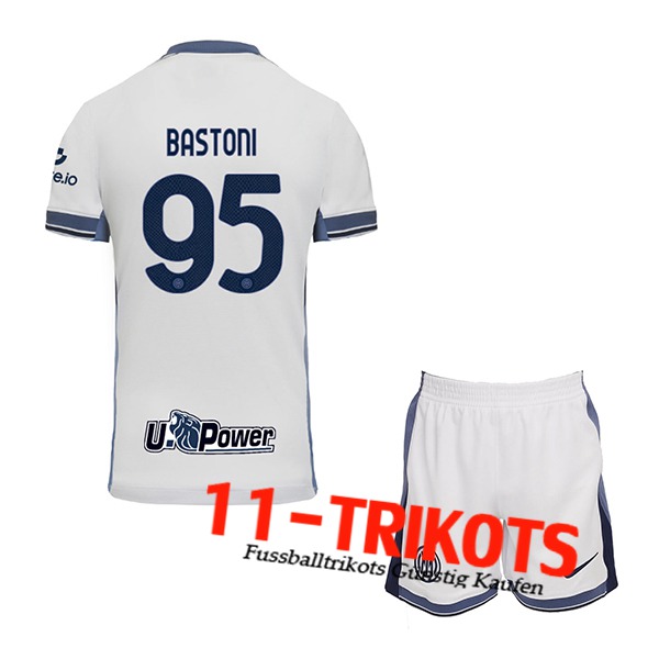 Inter Milan (BASTONI #95) Kinder 2024/2025 Auswärtstrikot