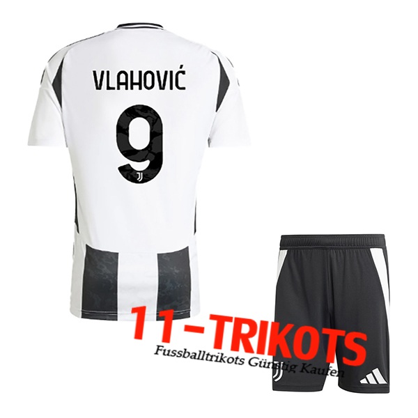 Juventus (VLAHOVIC #9) Kinder 2024/2025 Heimtrikot