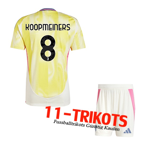 Juventus (KOOPMEINERS #8) Kinder 2024/2025 Auswärtstrikot