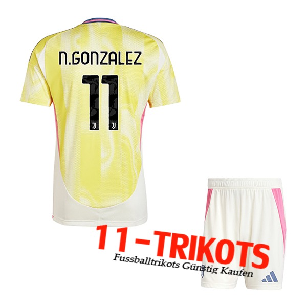 Juventus (N.GONZÁLEZ #11) Kinder 2024/2025 Auswärtstrikot