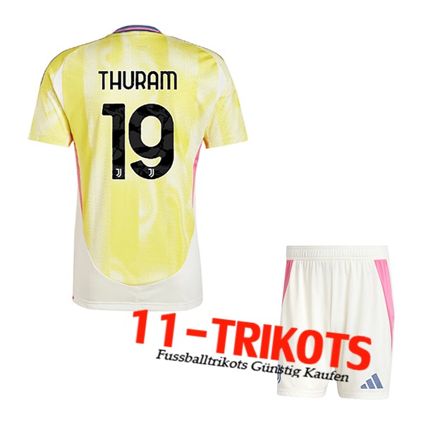 Juventus (THURAM #19) Kinder 2024/2025 Auswärtstrikot