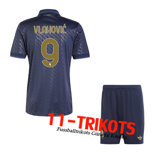 Juventus (VLAHOVIC #9) Kinder 2024/2025 Third Trikot