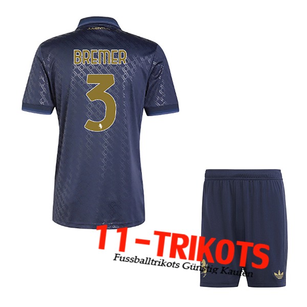 Juventus (BREMER #3) Kinder 2024/2025 Third Trikot