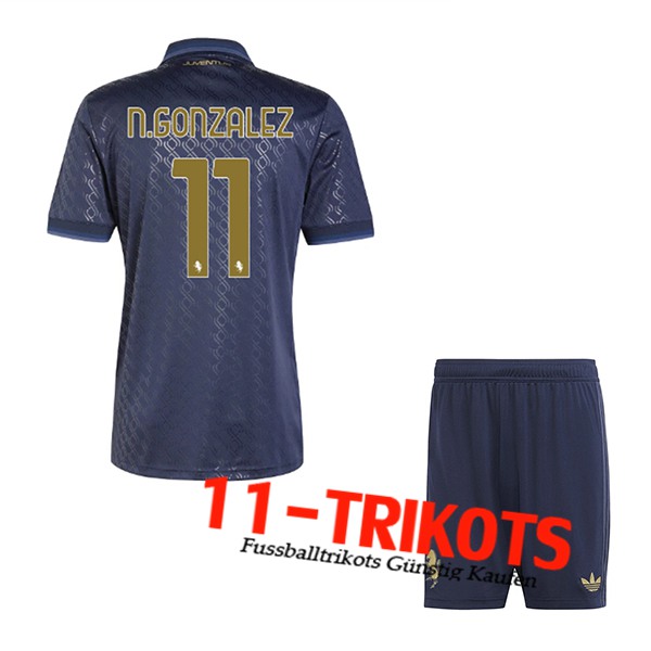 Juventus (N.GONZÁLEZ #11) Kinder 2024/2025 Third Trikot