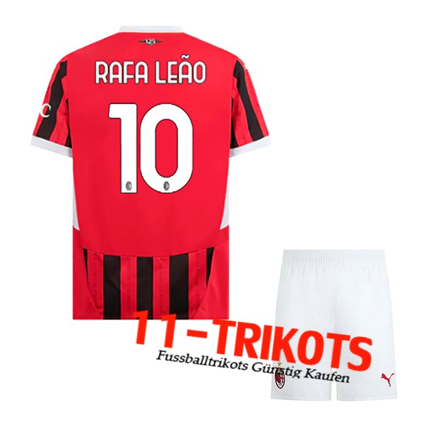 AC Milan (RAFAEL LEÃO #10) Kinder 2024/2025 Heimtrikot