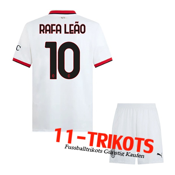 AC Milan (RAFAEL LEÃO #10) Kinder 2024/2025 Auswärtstrikot