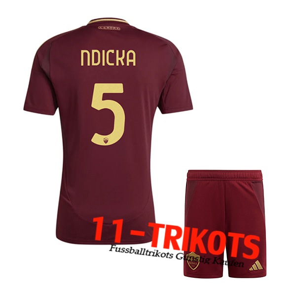 AS Rom (NDICKA #5) Kinder 2024/2025 Heimtrikot