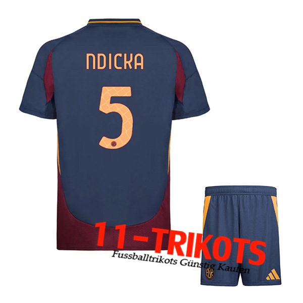 AS Rom (NDICKA #5) Kinder 2024/2025 Third Trikot