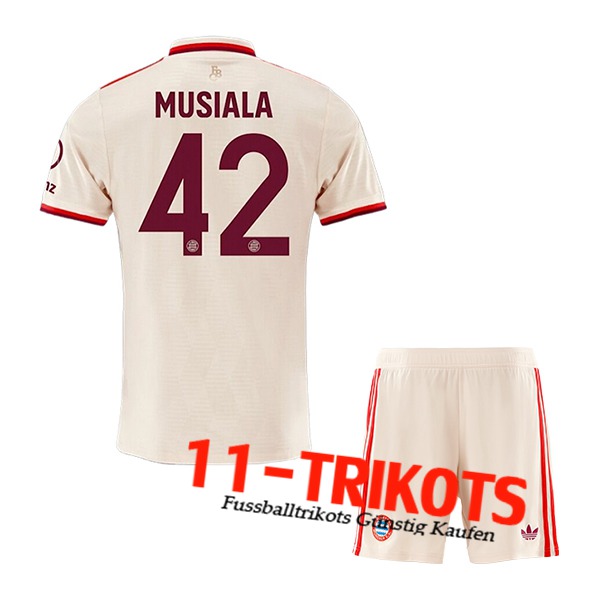 Bayern Munchen Fussball Trikots (MUSIALA #42) Kinder 2024/2025 Champions League