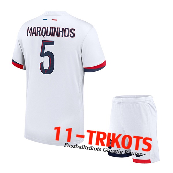 PSG (MARQUINHOS #5) Kinder 2024/2025 Auswärtstrikot