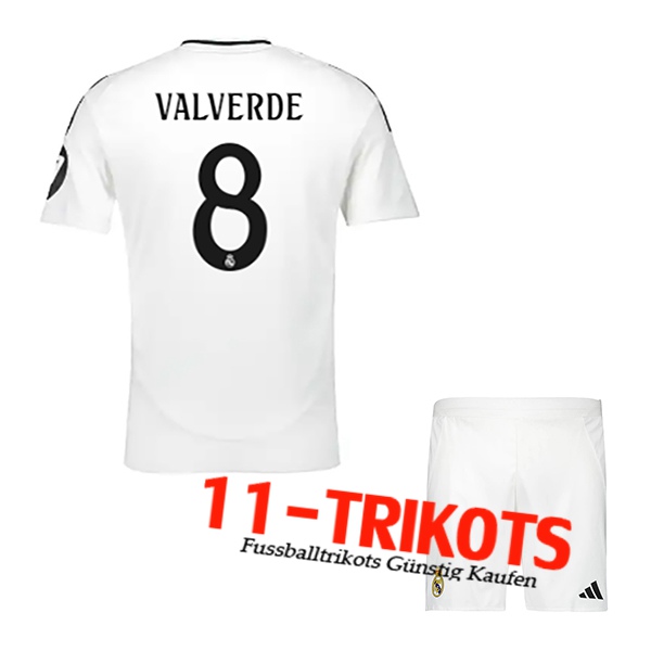 Real Madrid (VALVERDE #8) Kinder 2024/2025 Heimtrikot