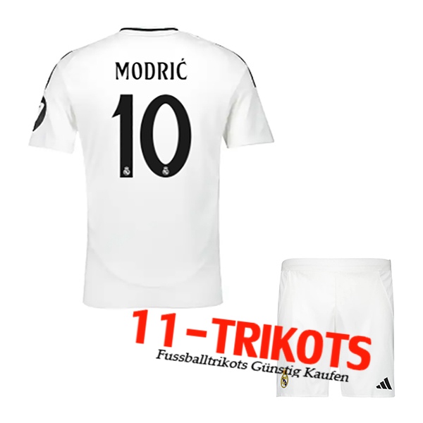 Real Madrid (MODRIC #10) Kinder 2024/2025 Heimtrikot