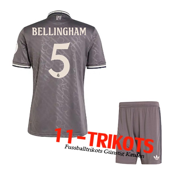 Real Madrid (BELLINGHAM #5) Kinder 2024/2025 Third Trikot