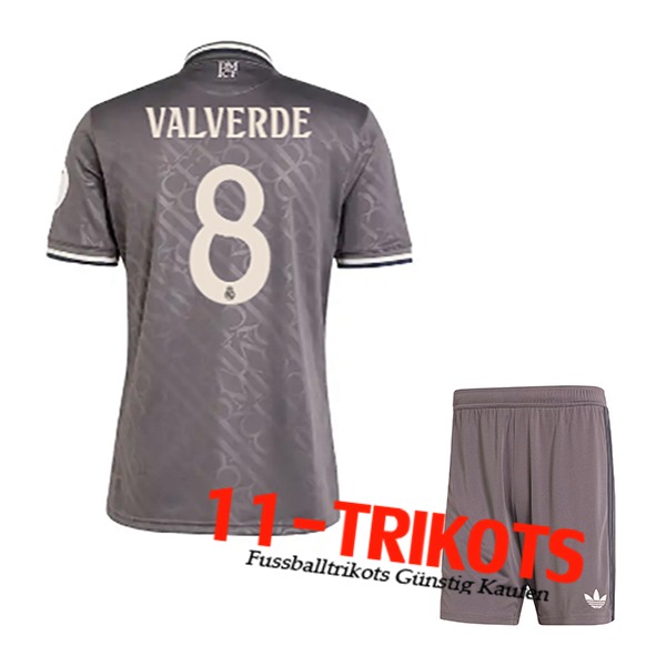 Real Madrid (VALVERDE #8) Kinder 2024/2025 Third Trikot