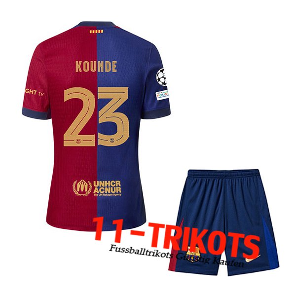 Barcelona (KOUNDE #23) Kinder 2024/2025 Heimtrikot