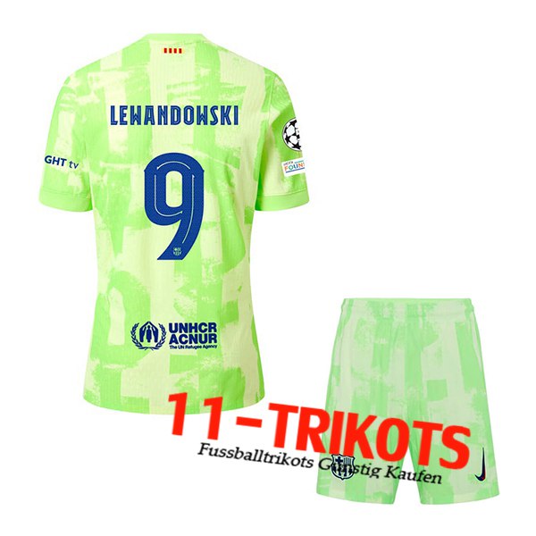 Barcelona (LEWANDOWSKI #9) Kinder 2024/2025 Third Trikot