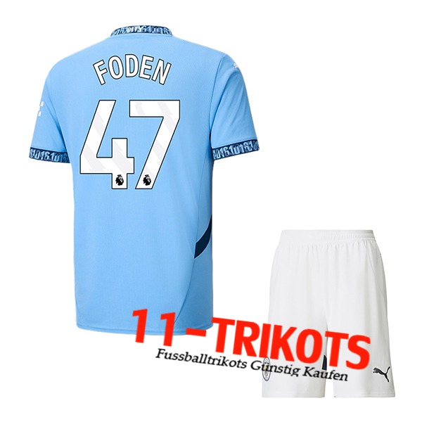 Manchester City (FODEN #47) Kinder 2024/2025 Heimtrikot