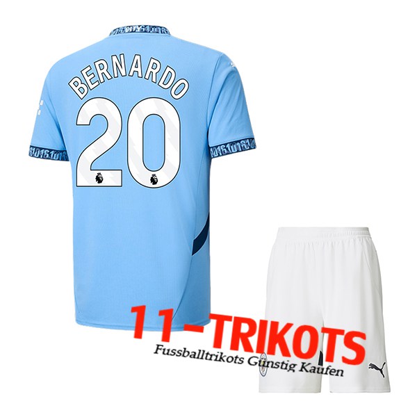 Manchester City (BERNARDO #20) Kinder 2024/2025 Heimtrikot