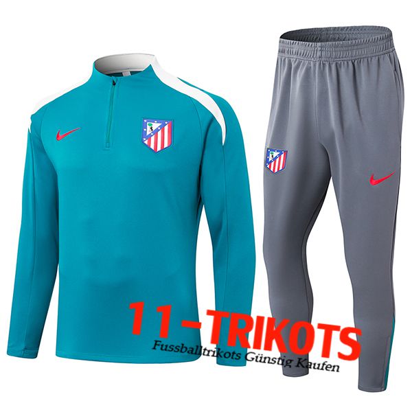 Atletico Madrid Trainingsanzug Blau/Weiß 2024/2025