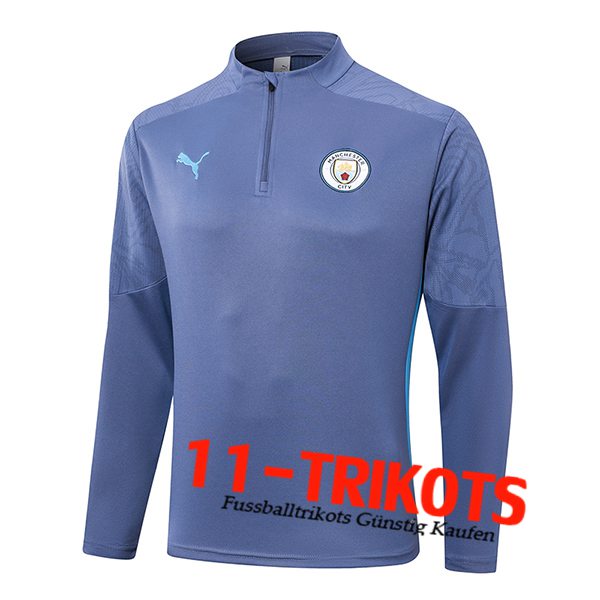 Manchester City Training Sweatshirt Grau/Blaus 2024/2025