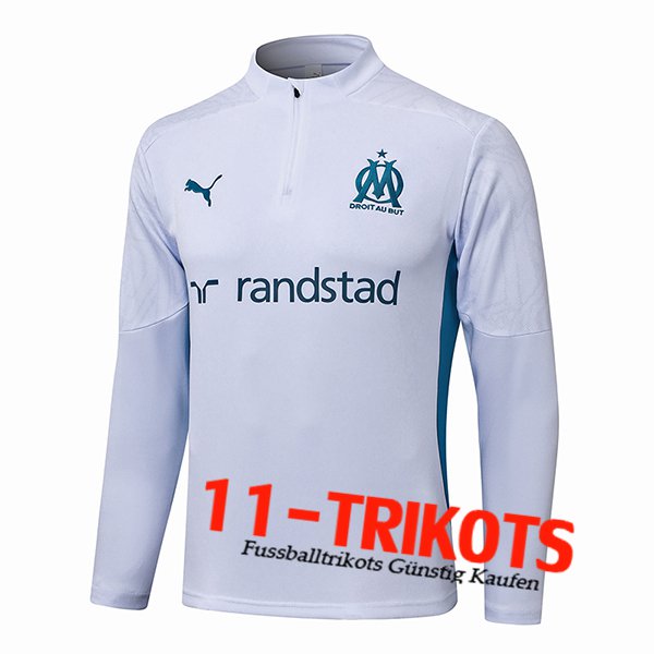 Marseille Training Sweatshirt Weiß/Blau 2024/2025