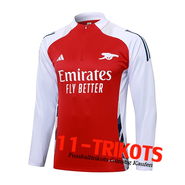 Arsenal Training Sweatshirt Rot/Weiß 2024/2025