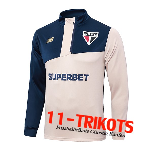 Sao Paulo FC Training Sweatshirt Gelb/Blau 2024/2025