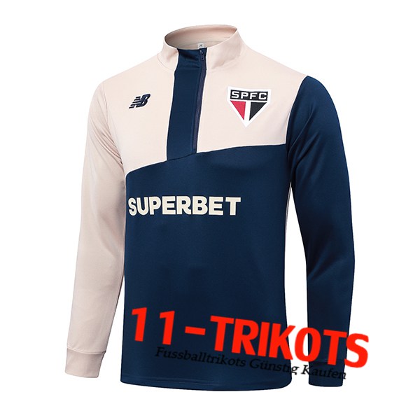 Sao Paulo FC Training Sweatshirt Blau/Gelb 2024/2025