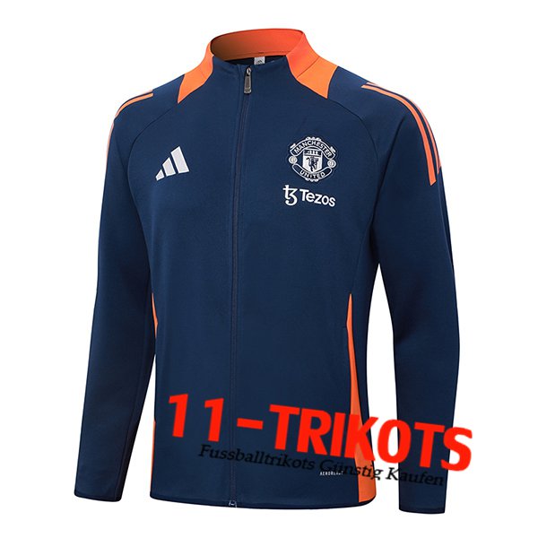 Manchester United Trainingsjacke Blau/Orange 2024/2025