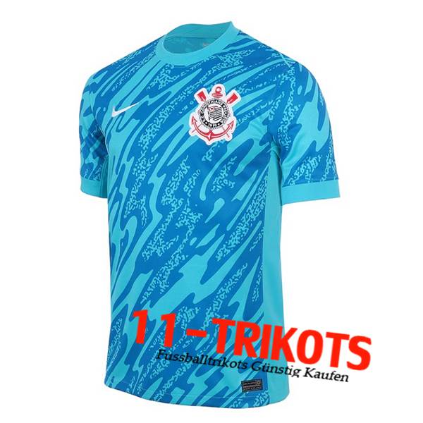 Corinthians Fussball Trikots Torhuter Blau 2024/2025