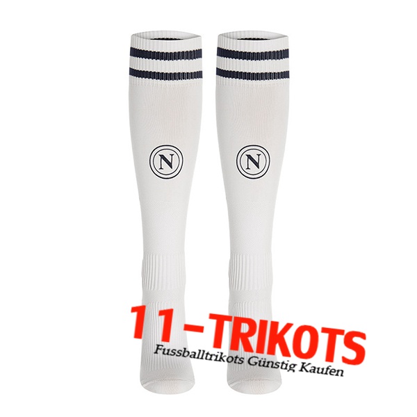 SSC Neapel Fussball Socken Auswärtstrikot 2024/2025