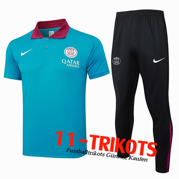 PSG Poloshirt Blau/Rot 2024/2025