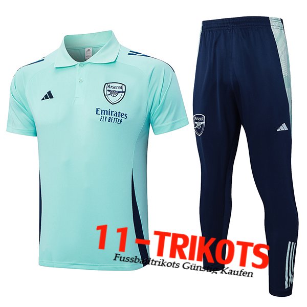 Arsenal Poloshirt Grün/Blau 2024/2025