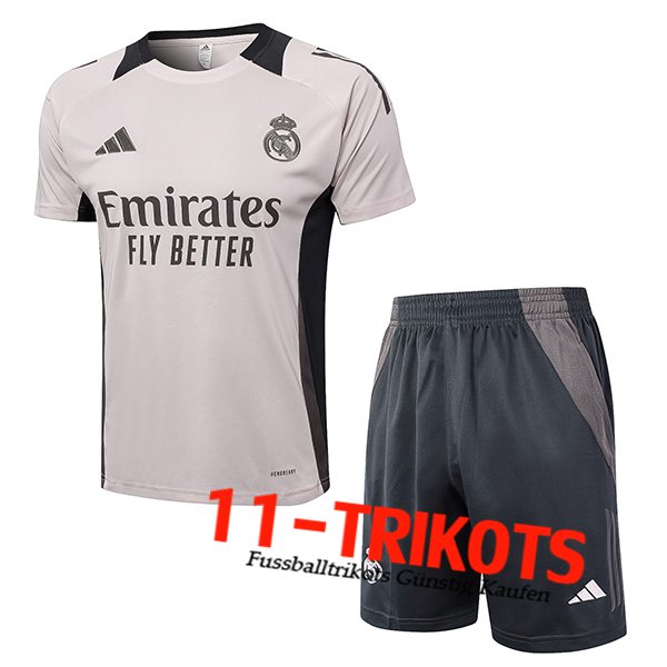 Real Madrid Trainingstrikot Rosa/Schwarz 2024/2025